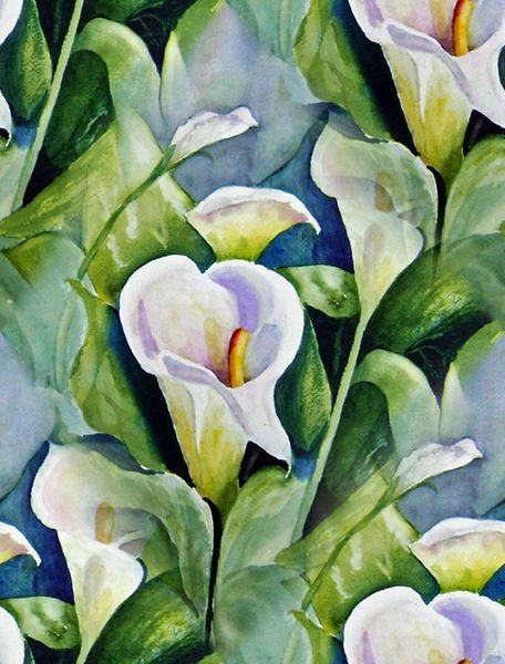 Painted Lilies Set 10 - 71 x A4 Pages to Download